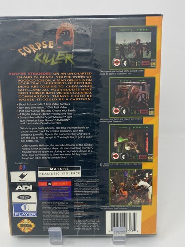 Corpse Killer (Sega CD 32X, 1994)  SEALED RATED M - Picture 3 of 13
