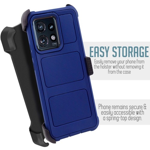For Motorola Edge 2023 Defender Case Cover with Holster Belt Clip + Fast Charger - Picture 107 of 114