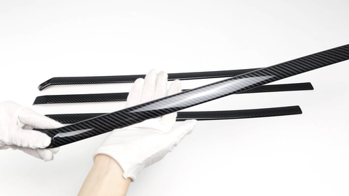 Carbon Look Front Rear Door Panels Trim For Toyota Tacoma TRD Off-Road Pro 2024+ - Video 1 of 1