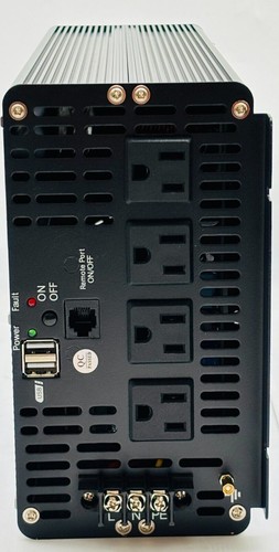 EGSCATEE 2500W Pure Sine Wave Inverter - DC 12V to AC 110/120V - TH-12V-2500W - 第 3/6 張圖片