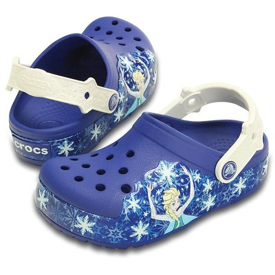 White Croslite Slip-On Clogs M CROCS 202356-159 CLASSIC FROZEN CLOG Inf//Yth