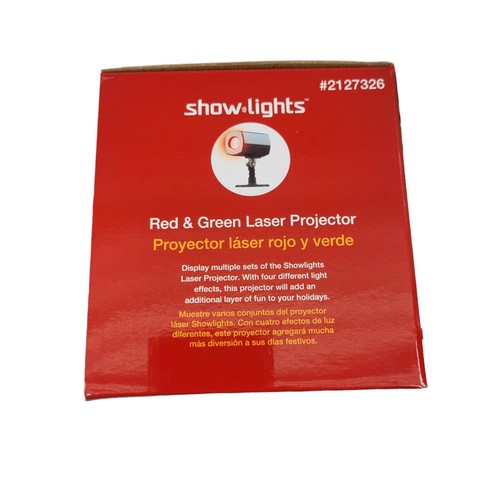 Show Lights Red & Green Laser Projector Red Green Steady Twinkle 2127326 NEW - Picture 4 of 4