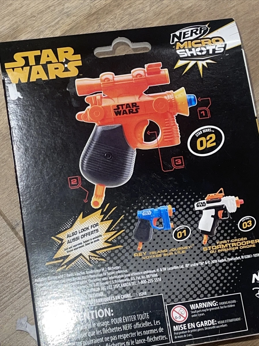 Star Wars Han Solo Nerf Micro Shots NEW IN BOX RARE NERF GUN WITH AMMO. SEALED