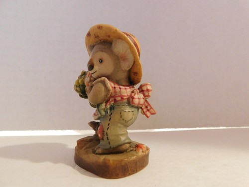 Estatuilla de madera tallada a mano de Anri Sarah Kay titulada "Racimo de miel"" 3" hecha en Italia - Imagen 2 de 5