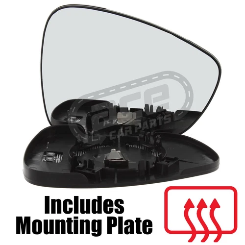 Citroen C3 Mk2 Hatchback 2010-2017 Heated Convex Mirror Glass Drivers Side Right