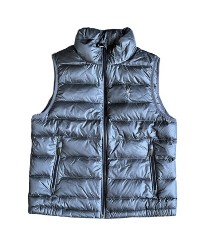 POLO RALPH LAUREN Marrón Chaleco Acolchado Empacable, EE. UU. X-Grande, Nuevo Sin Etiquetas