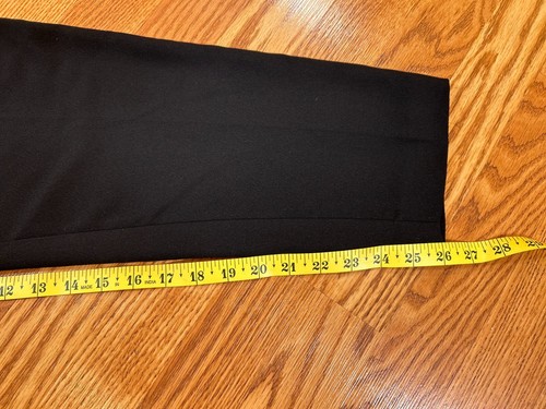 Anthropologie Womens 6 Black The Essential Taper Trouser Dress Pants Office Crop - Picture 14 of 17