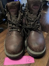 Wolverine Floorhand 6'' Work Boots Mens 11.5 Brown Leather Steel Toe Waterproof