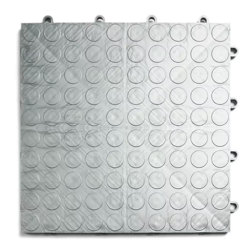 12 In. X 12 In. Coin Alloy Modular Tile Garage Flooring (24-Pack) - Picture 7 of 12