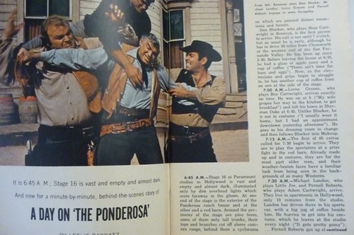 PA. Mar 30 TV Guide 1963 BONANZA Michael Landon Blocker APRIL FOOL SPECIAL BONUS - Picture 3 of 8