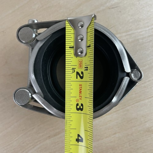 Morsetto Riparazione Tubi Kit Riparazione Tubi Emergenza per Acciaio Inox 60mm-65mm/2,5 in - Foto 10 di 11
