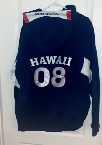 Reebok NFL 2008 Pro Bowl Heavy weight Pull OVer Hoodie Sweatshirt XL 2 Pockets - Picture 2 of 8
