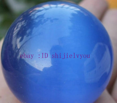 40mm Blue Mexican Opal Sphere, Crystal Ball/Gemstone AAA - Picture 4 of 4
