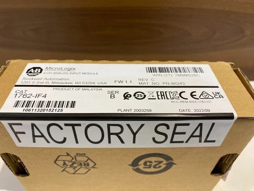 AB 1762-IF4 MicroLogix 4 CH Analog Input Module New Factory Sealed US - Picture 3 of 3