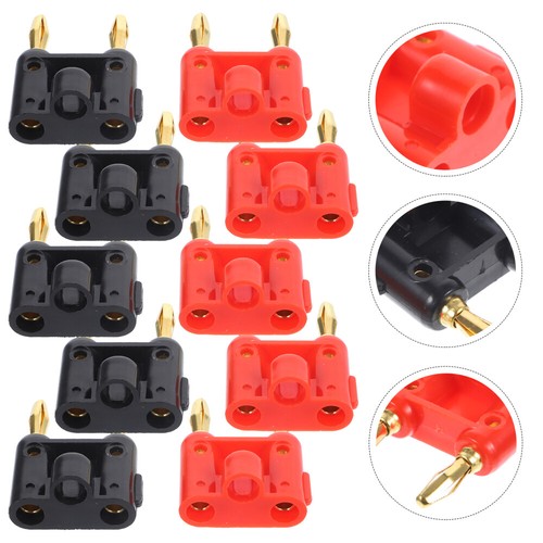 10 Pcs Banana Plug Clip Plugs Male Stackable Connector Connectors - Picture 6 of 12