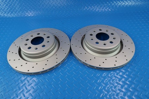 Maserati Ghibli Base freno delantero y trasero perforado rotores actualizados #11172 - Imagen 8 de 13