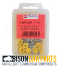 Number Plate Caps with Screws (Fittings) Yellow 50pk Pearl PNP144R