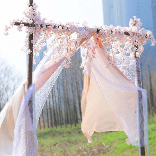 Cherry Blossom Garland Artificial Fake Flower Hanging Garland Home Decor Wedding - Picture 5 of 13