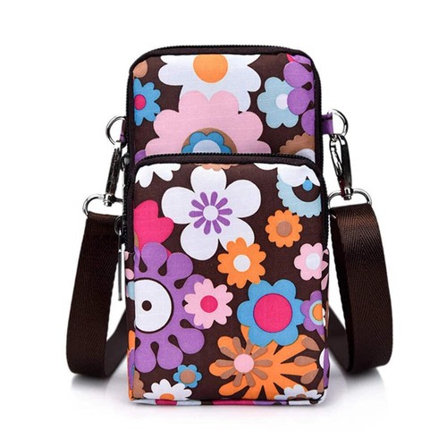 Mini Crossbody Phone Bag Floral Women’s Small Coin Purse Neck Messenger - Picture 7 of 18