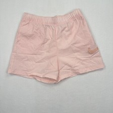 Nike Women's Swoosh Woven Easy Athletic Shorts Size Large Pink DM6752