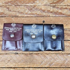 Vintage Herman H Smith Spline Wench L-Key Set #385 & Hex L Wrench kit #355 2x