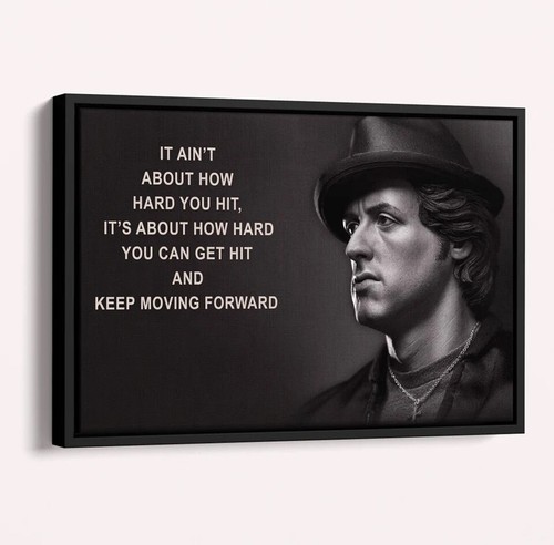 Rocky Balboa Poster Motivationszitat Poster - Bild 2 von 7