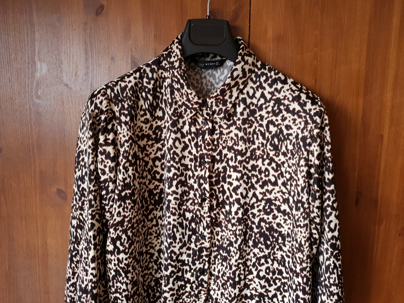 LAST!/_ZARA Animal//snakeskin Print Maxi Shirt Dress Bloggers Fav 2183//247/_XS-XL