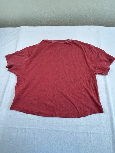 Women's Pressbox Sz Med Alabama Crimson Tide Edith Vintage Burnout Crop T-Shirt - Picture 4 of 7