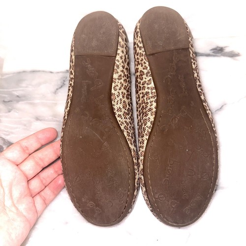 Plantillas de ballet con estampado de leopardo BOC talla 6,5 parte superior de tela plantilla acolchada comodidad de otoño - Imagen 5 de 11