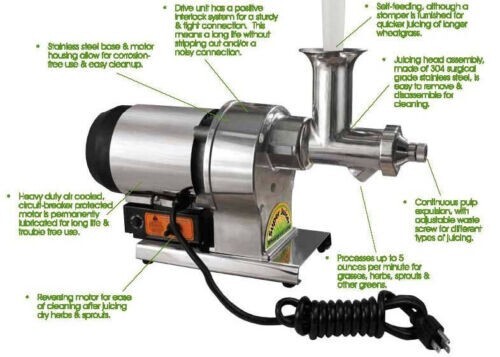 Samson Super exprimidor - acero inoxidable - 110 voltios - Imagen 2 de 2