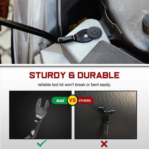 5Pcs/Set Trim Removal Pry Tool Kit for Car Radio Door Panel Fastener Dashboard - Bild 8 von 16