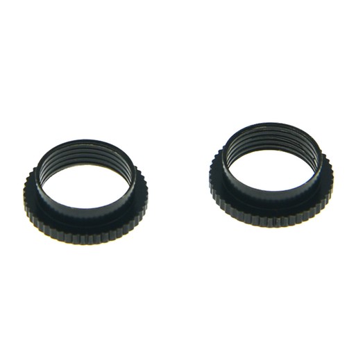 2pcs Deep Round Nut Fine Knurl se adapta a Gibson / Switchcraft Toggle Switches Negro - Imagen 4 de 4