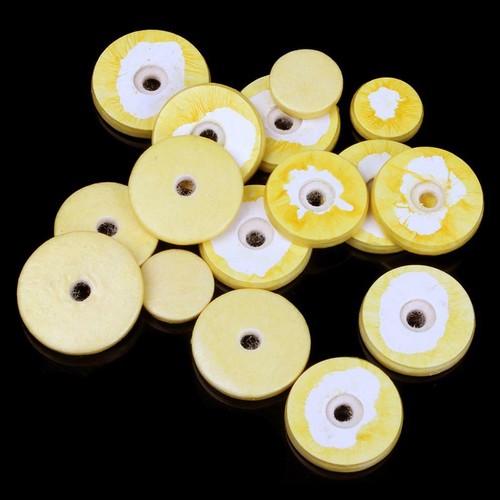 16x Flute Leather Pad Yellow Repair Pads Music Woodwind Instrument Accessories - Picture 6 of 9