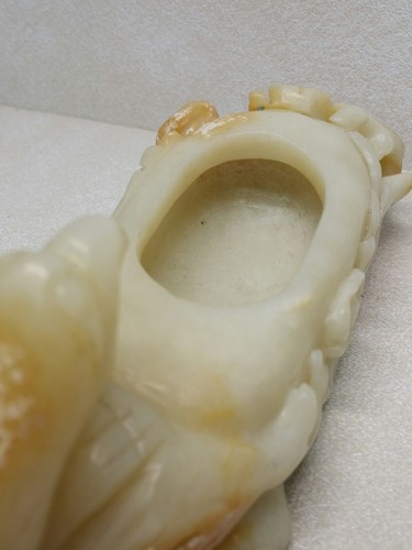 Lavadora de cepillo china tallada de jade o piedra dura - Imagen 10 de 12