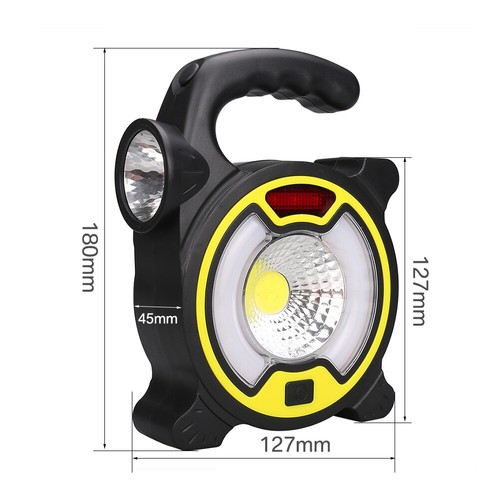 Solar LED Work Light USB Rechargeable Camping Tent Night Torch Flood Lamps UK - Picture 13 of 19