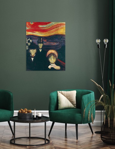 DECORARTS Anxiety by Edvard Munch Expressionist Wall Art Canvas Print Home Decor - Picture 3 of 44