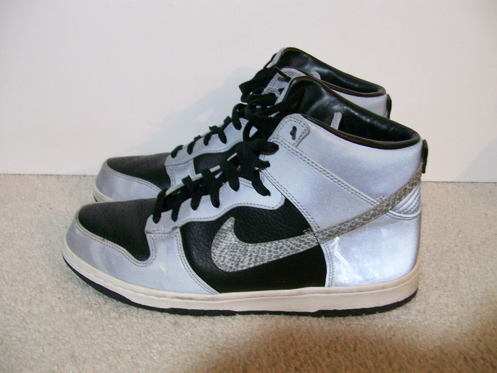 SZ 12 Nike Dunk High PRO PRM Cocoa Snake 3M SB 624512-100 Black Jordan 1 Force