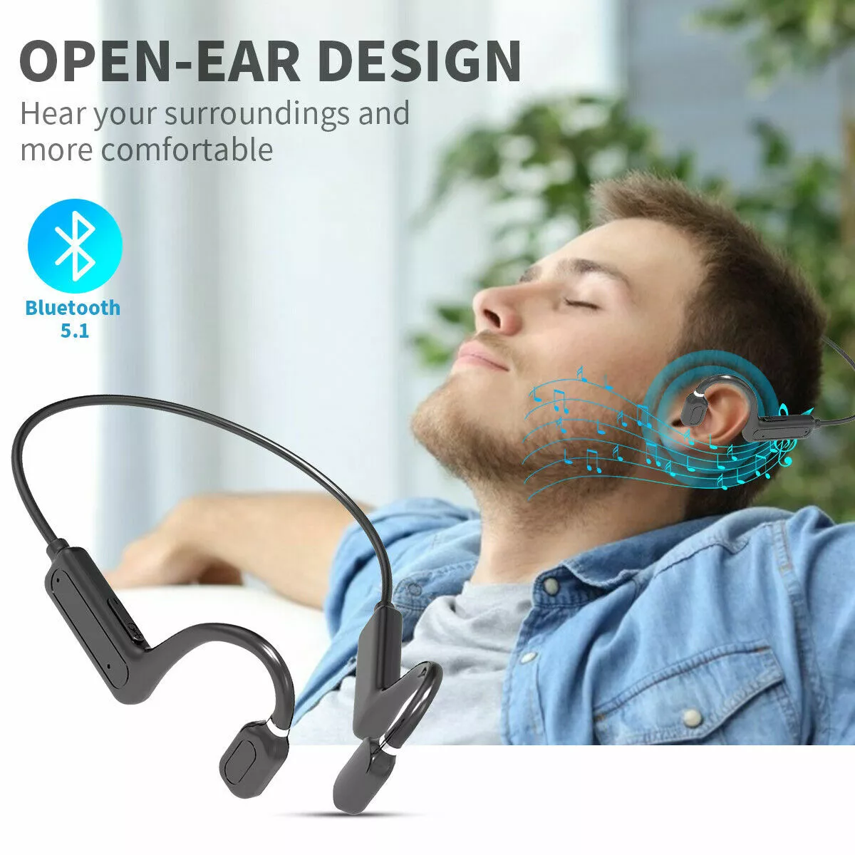 Lightweight headphones with 2025 mic