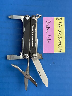 BRIEFING×LEATHERMAN：SQUIRT PS4 ブラック Leatherman Squirt PS4 Black Aluminum 8 Tool Multi-Tool Plier