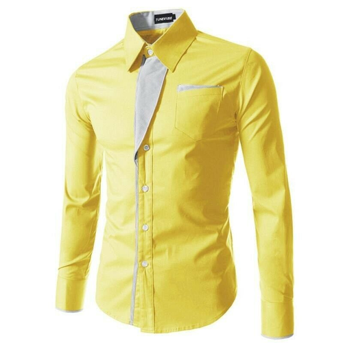 Camisa Casual De Hombre De Vestir Moda Ropa Manga Larga Negocios Elegante Nuevo - Imagen 6 de 20