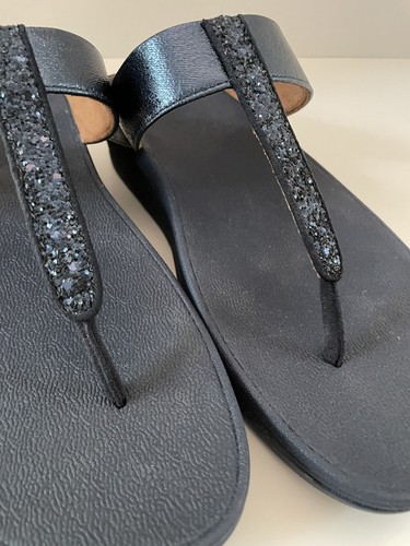 Wobbleboard Navy Flipflops Größe 11 Walking Comfort Sparkle - Bild 2 von 6