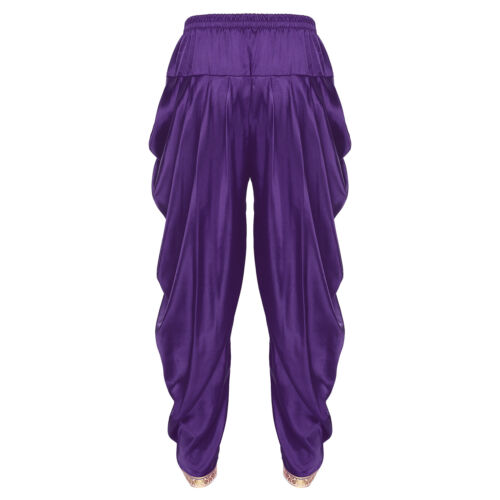 Men Dhoti Pants Baggy Trousers Lantern Pants Tribal Arabic Belly Dancing AU - Picture 60 of 62