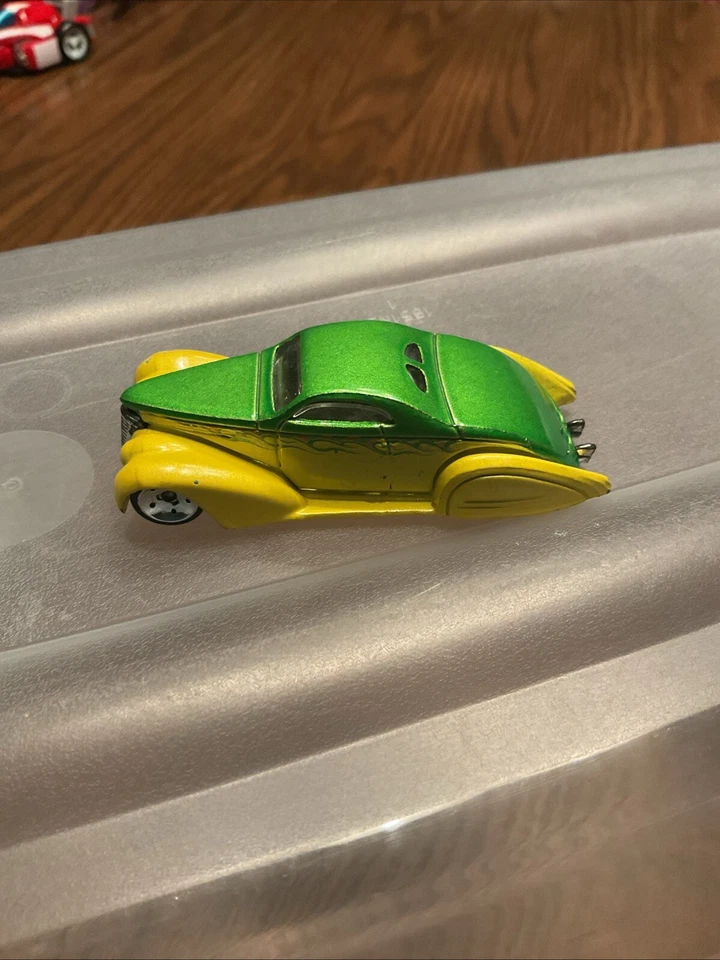 Hot Wheels SWOOP COUPE Lot Loose 1930's Ford Green Yellow - Image 3 of 4