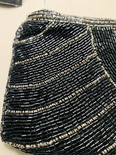 1940s Beaded￼ Waldes Koh-I-noor Clutch￼ evening bag￼ Beaded Art Deco ￼ - Picture 6 of 11