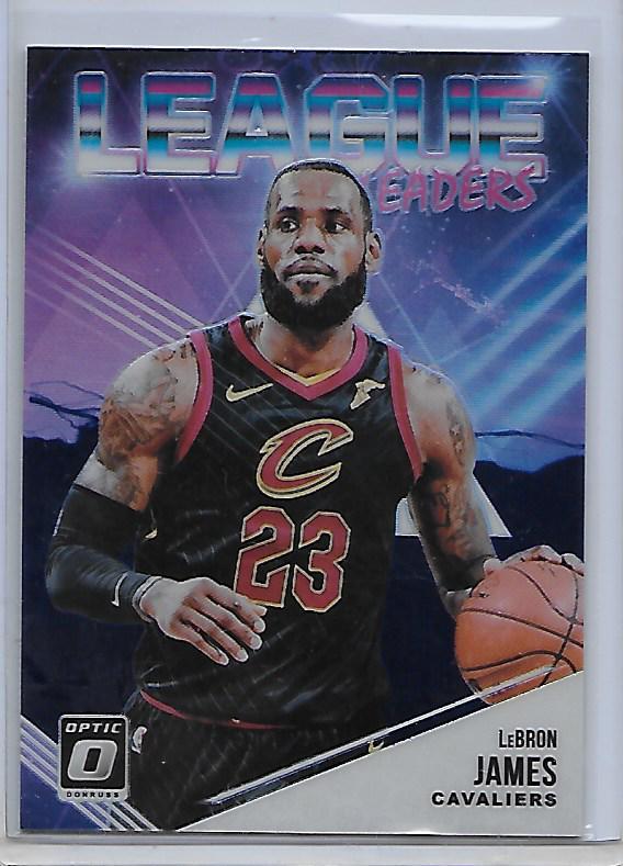 2018-19 Donruss Optic Prizm LEBRON JAMES League Leaders