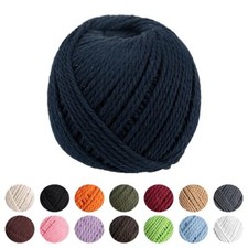 Natural Macram  Cotton Rope   Knitting DIY and Wall Hangings   Navy 5mm 50 Me...