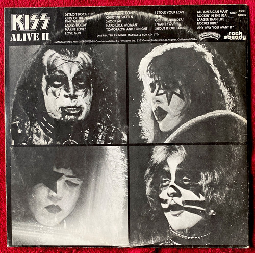 KISS🔥Hard To Find 🔥ALIVE II RARE GREECE PRESSING Extremely Rare 💵💰💵 VTG - Picture 1 of 18
