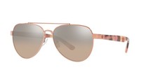New Tory Burch Woman Sunglasses TY6070 Rose Gold Metal/Brown Gradient Lens 57mm