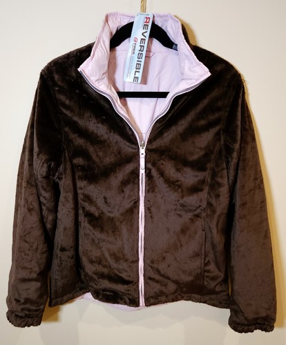 Free Country | Women's Pink & Brown Faux Fur Reversible Jacket Size Medium NEW ✨ - Picture 10 of 23
