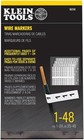Klein Tools 56250 Wire Marker Book 1 Count (Pack of 1), Black Print on White 